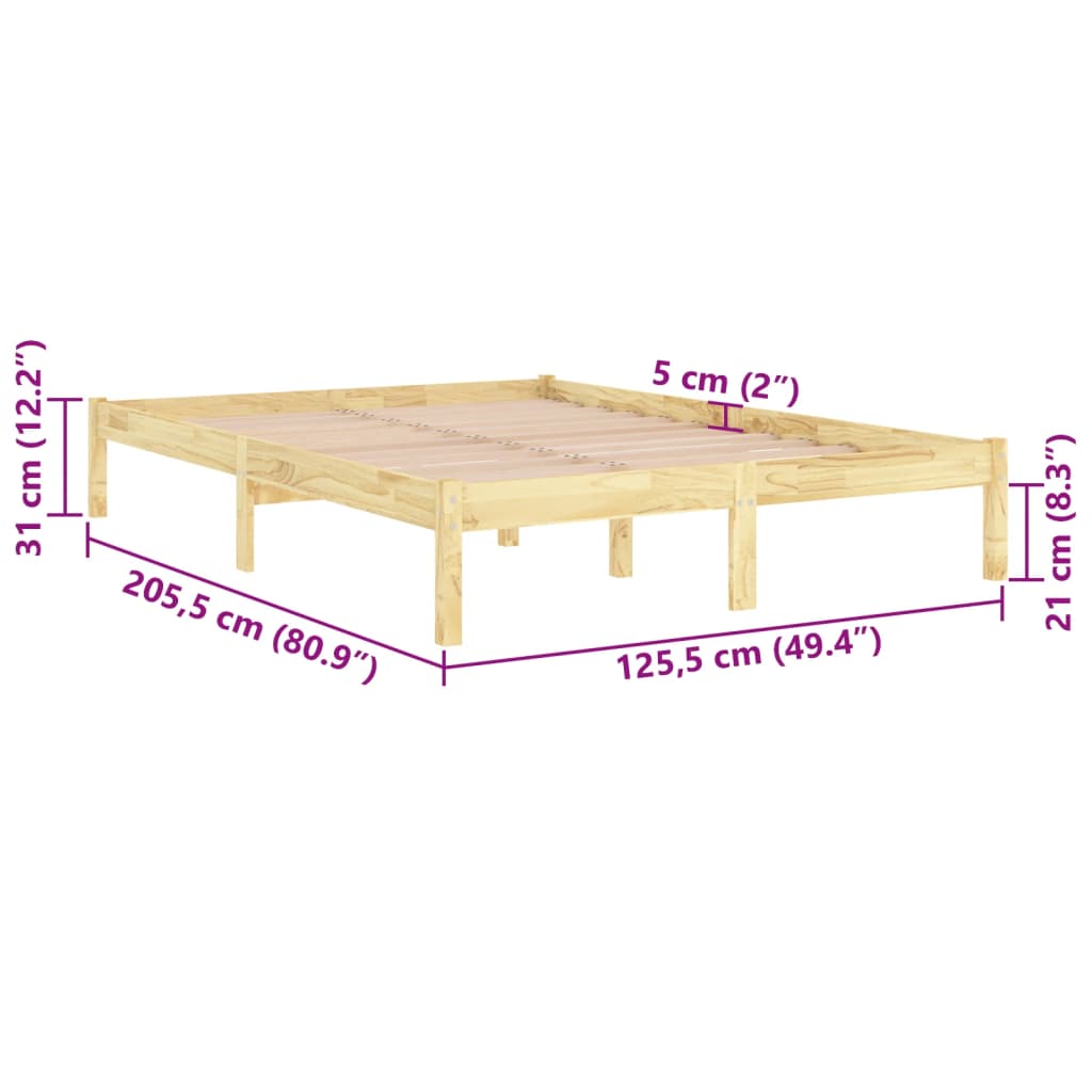 Giroletto in Legno Massello di Pino 120x200 cm | homemem39