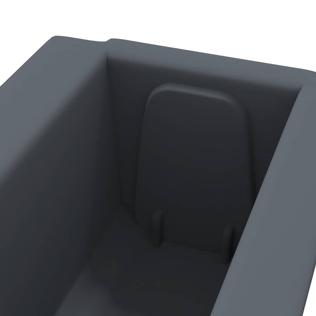 Fioriere per Europallet 12 pz Grigio 36x13,5x9,5 cm in PP | homemem39
