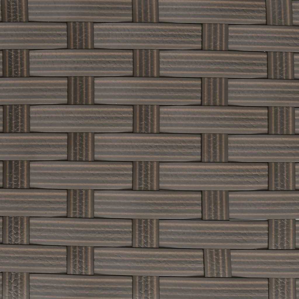 Set Divano a L con Cuscini 5 pz Marrone in Polyrattan | homemem39