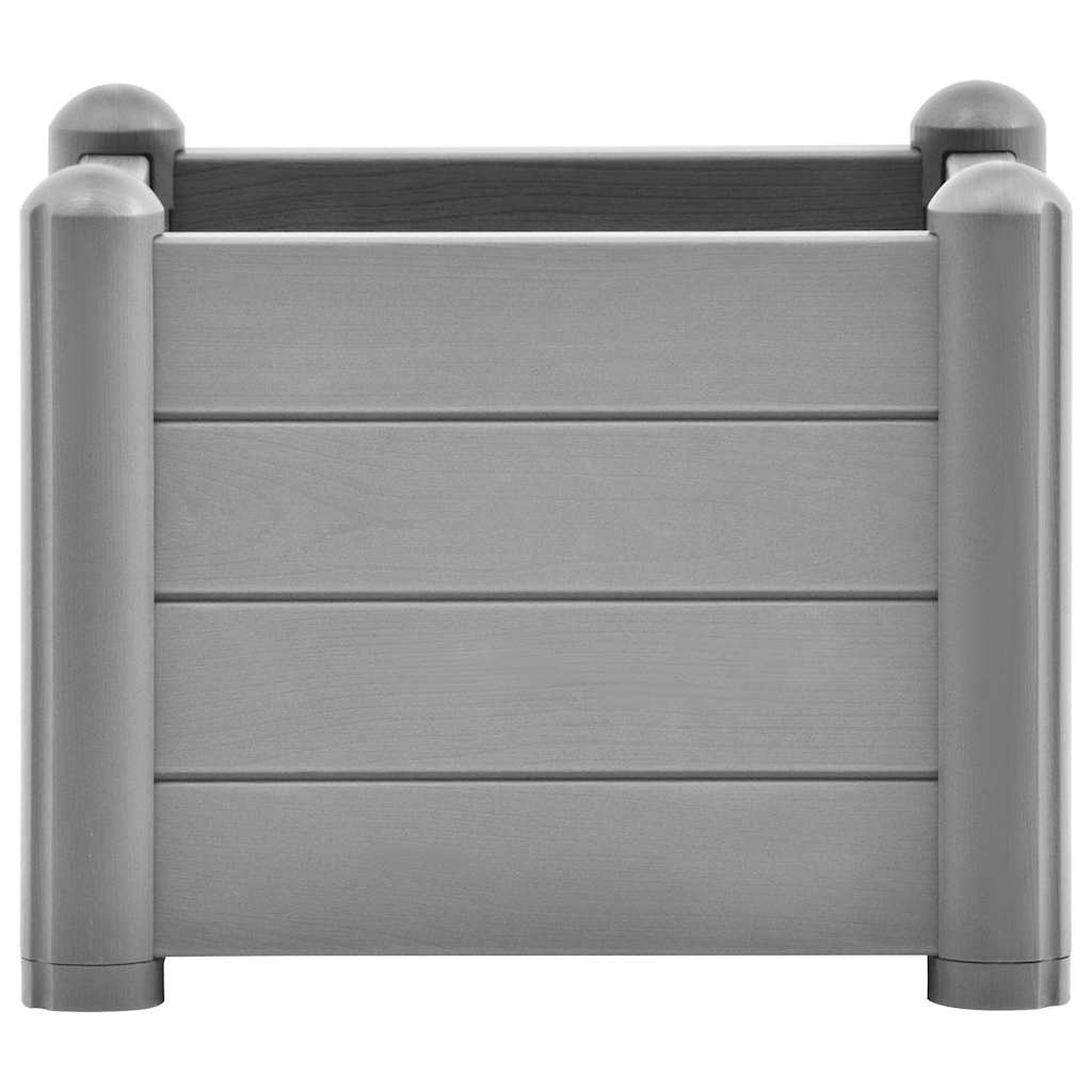 Letto Rialzato da Giardino in PP Grigio Pietra 43x43x35 cm - homemem39
