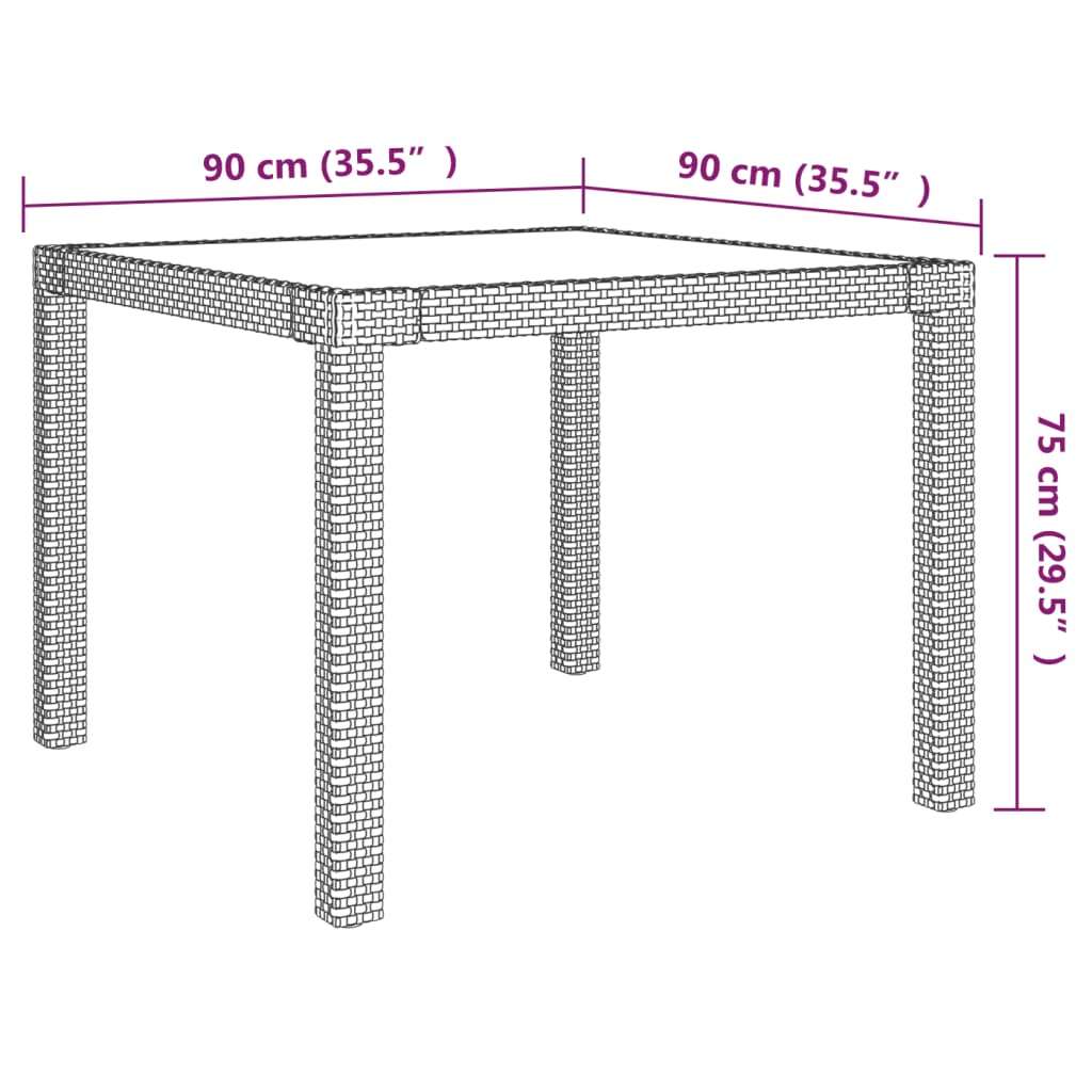 Set Mobili da Pranzo Giardino 5 pz con Cuscini Polyrattan Beige | homemem39