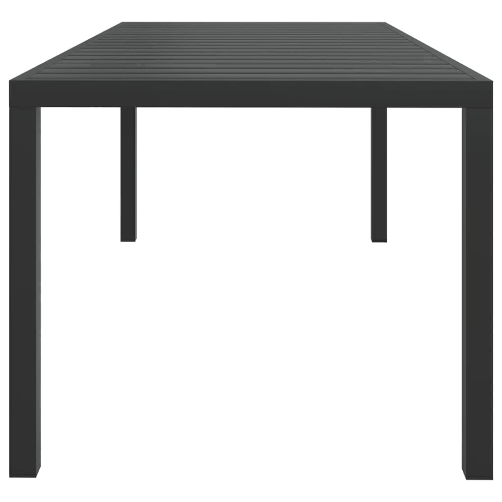 Set Pranzo da Giardino 9 pz con Cuscini in Polyrattan Nero