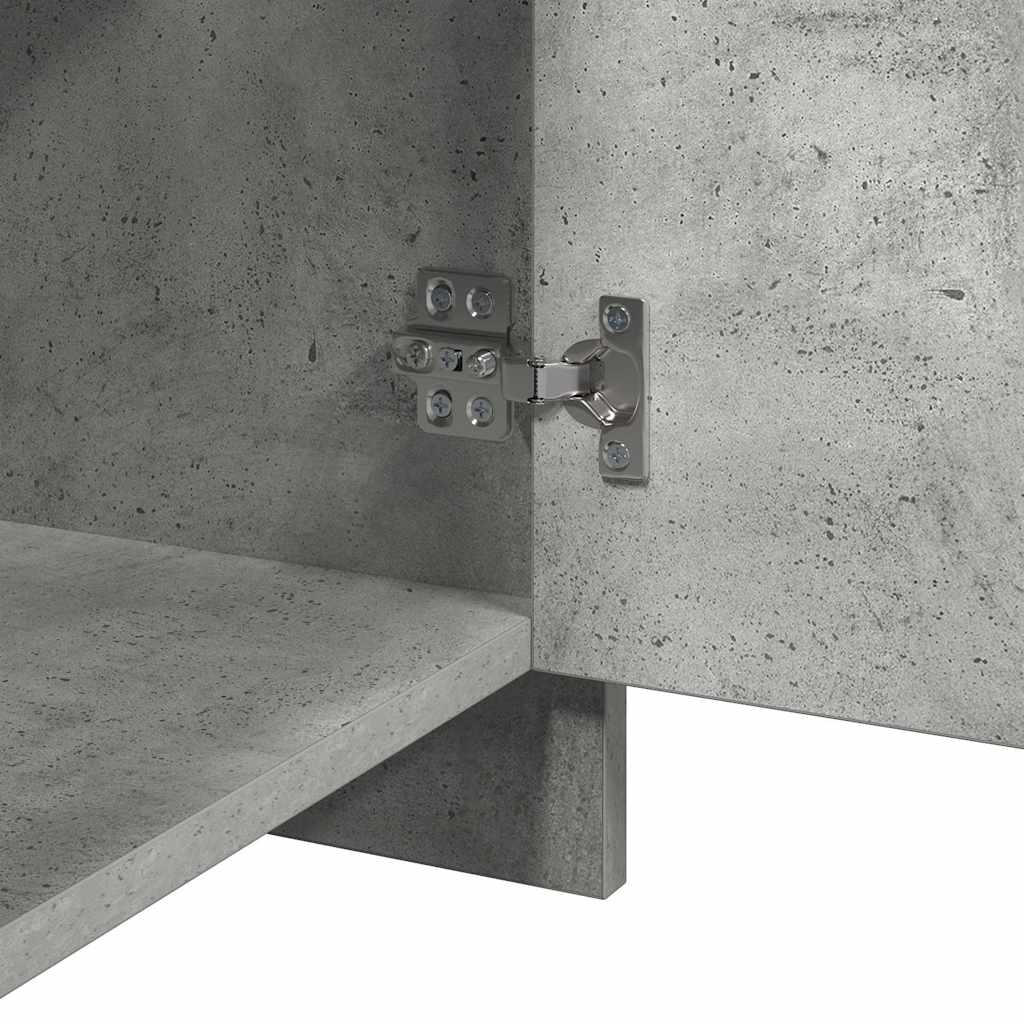 Comodini 2 pz Grigio Cemento 45x34x44,5 cm in Truciolato