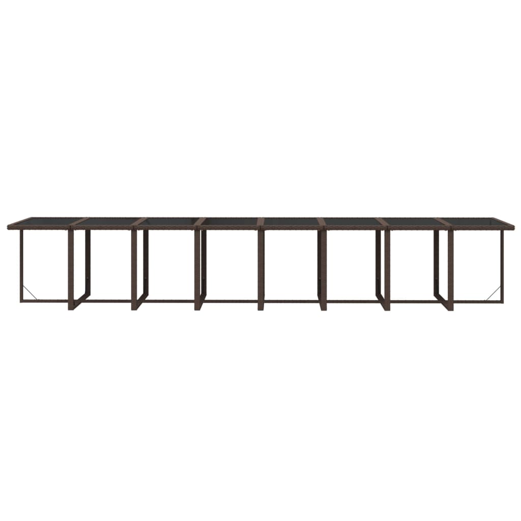 Set da Pranzo per Giardino 21pz con Cuscini in Polyrattan Beige | homemem39