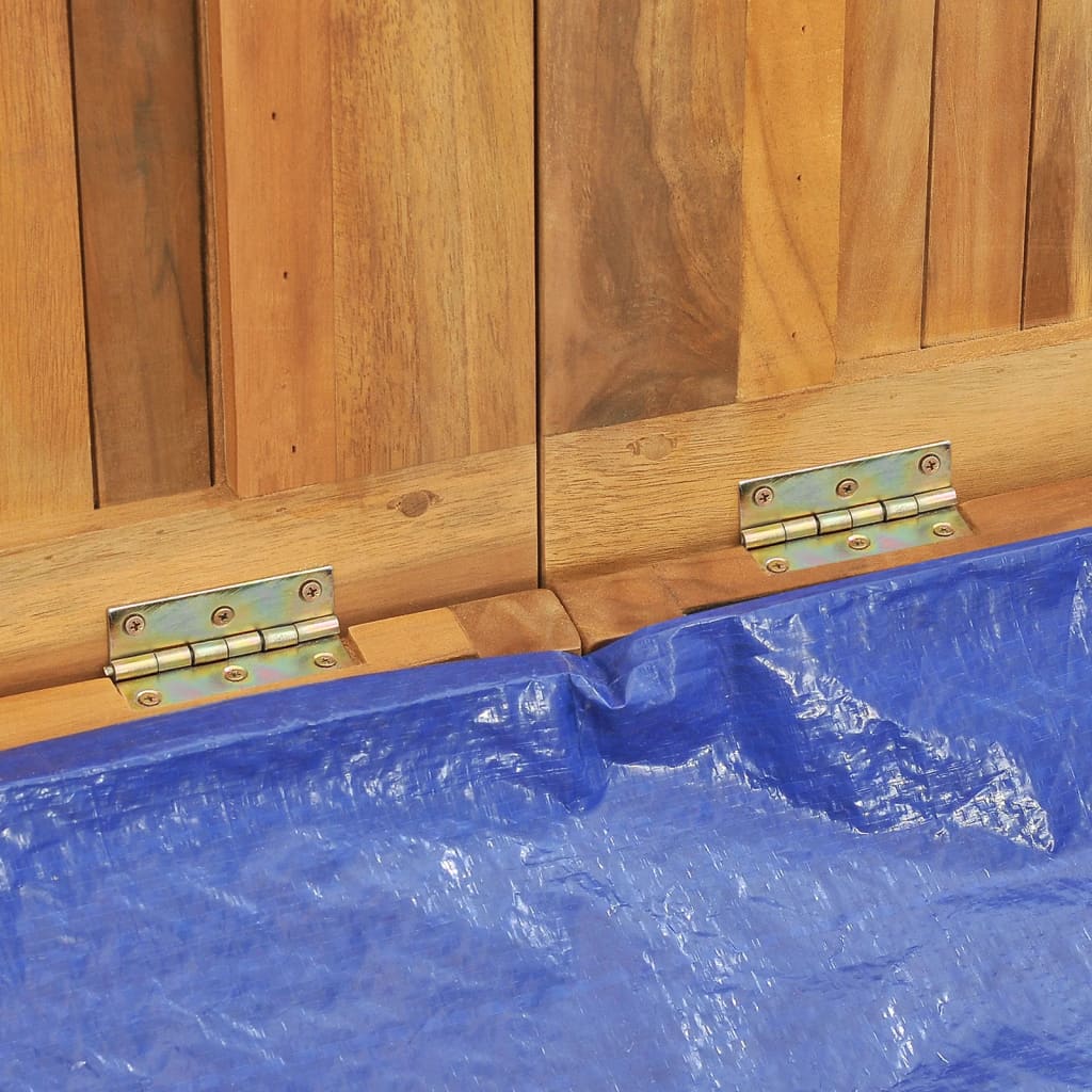 Cassa da Giardino 175x50x55 cm in Legno Massello di Teak - homemem39