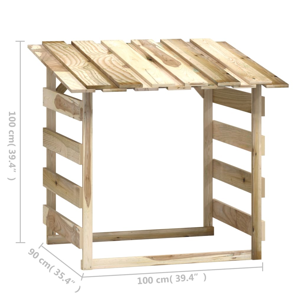 Pergole con Tetto 6 pz 100x90x100 cm Legno di Pino Impregnato | homemem39