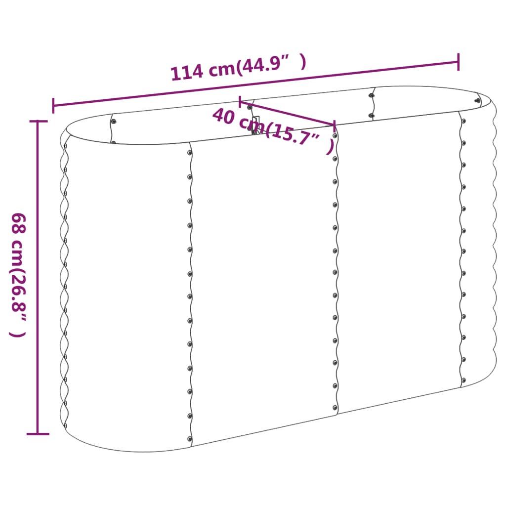Letto Giardino Acciaio Zincato 114x40x68cm Argento | homemem39