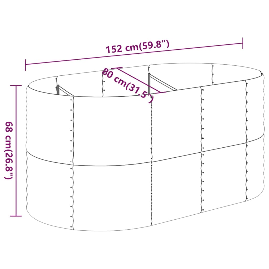 Letto Giardino Acciaio Zincato 152x80x68cm Argento | homemem39