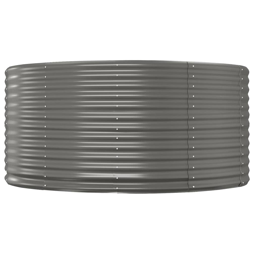 Letto Giardino Acciaio Zincato 140x140x68cm Grigio