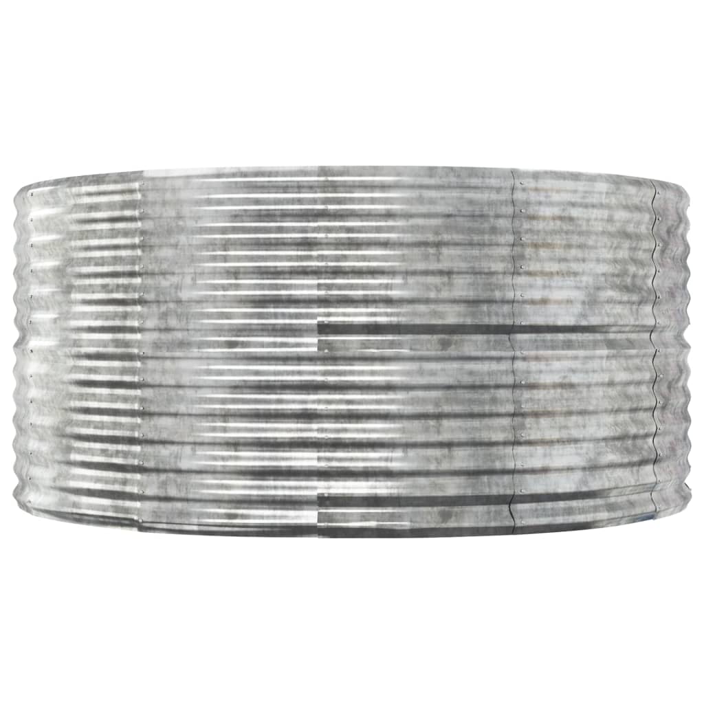 Letto Giardino Acciaio Zincato 140x140x68 cm Argento | homemem39