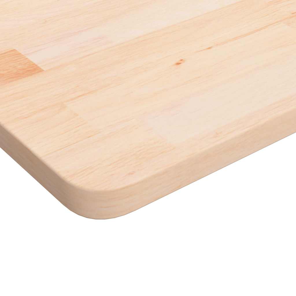 Piano Tavolo Quadrato 60x60x2,5 cm Massello Rovere Non Trattato