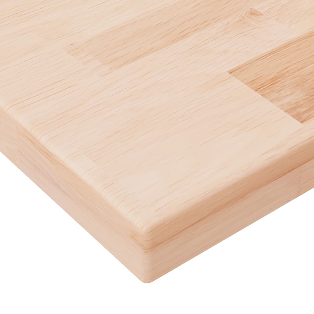 Ripiano 80x20x2,5 cm Legno Massello di Rovere Non Trattato | homemem39