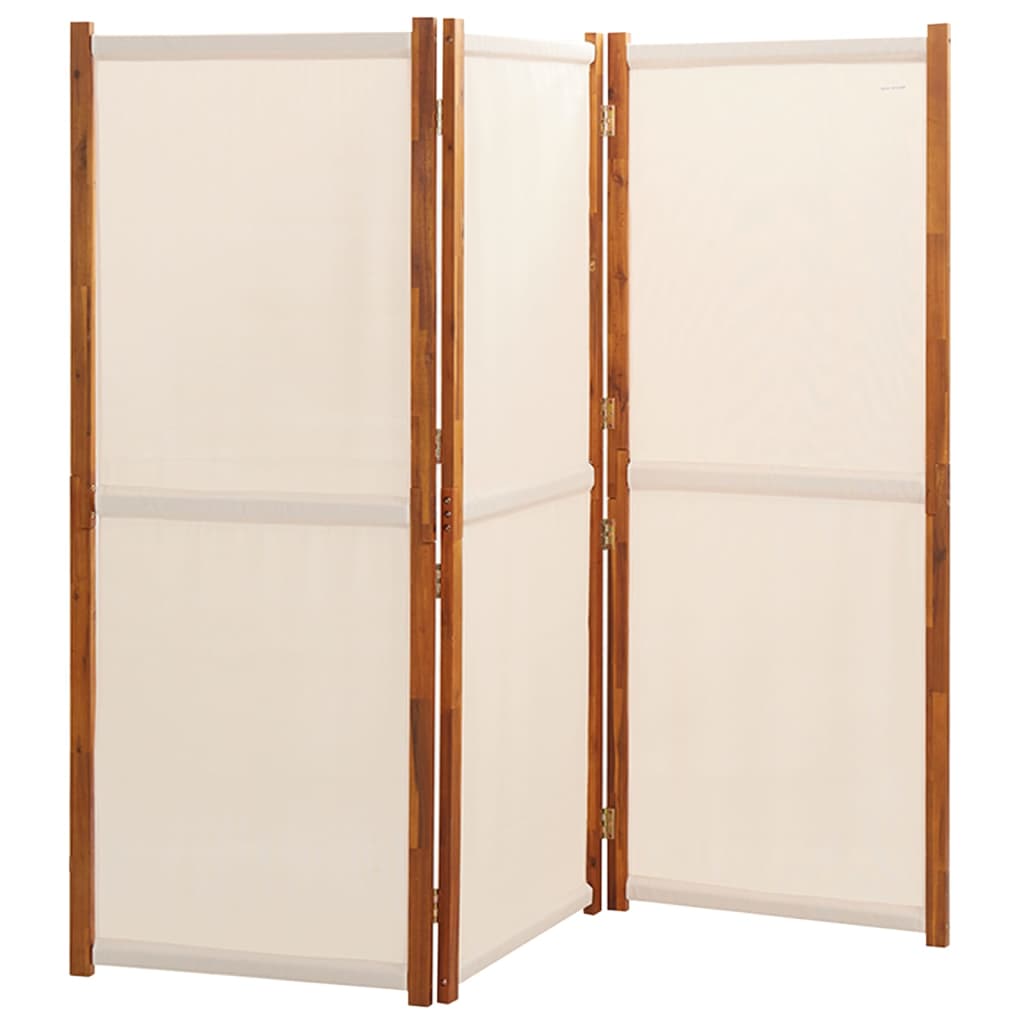Divisorio a 3 Pannelli Bianco Crema 210x180 cm | homemem39