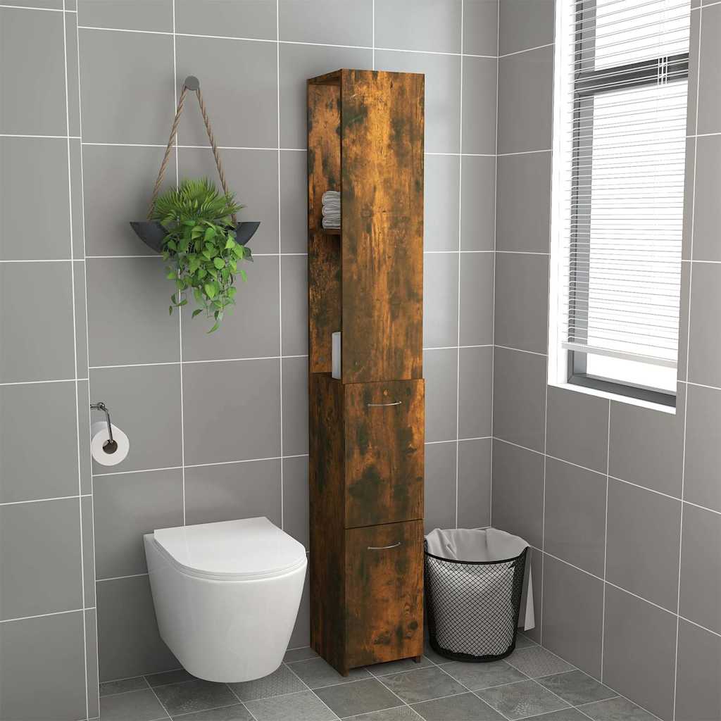 Armadietto Bagno 25x26,5x170 cm legno multistrato
