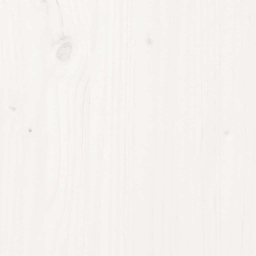 Giroletto Bianco in Legno Massello di Pino 100x200 cm | homemem39
