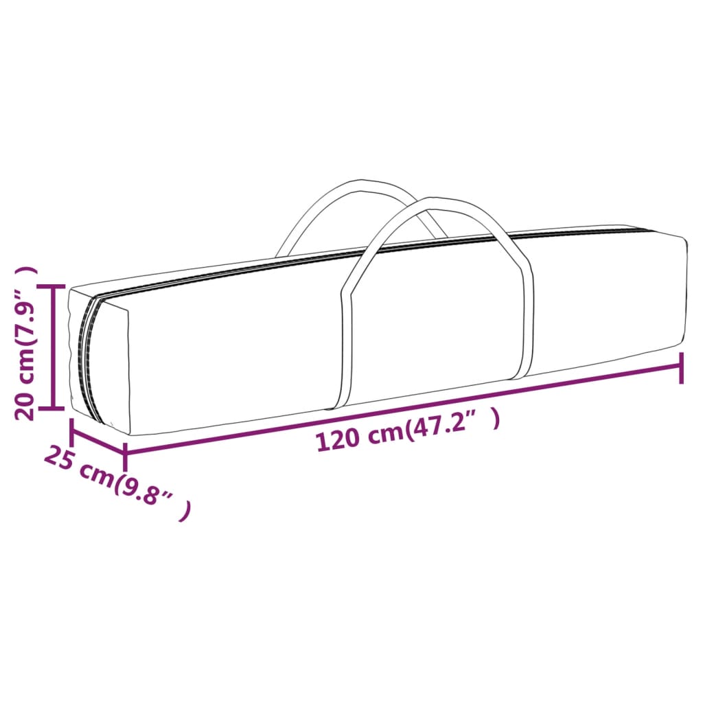 Tenda per Feste Pieghevole Nero 3x6 m | homemem39