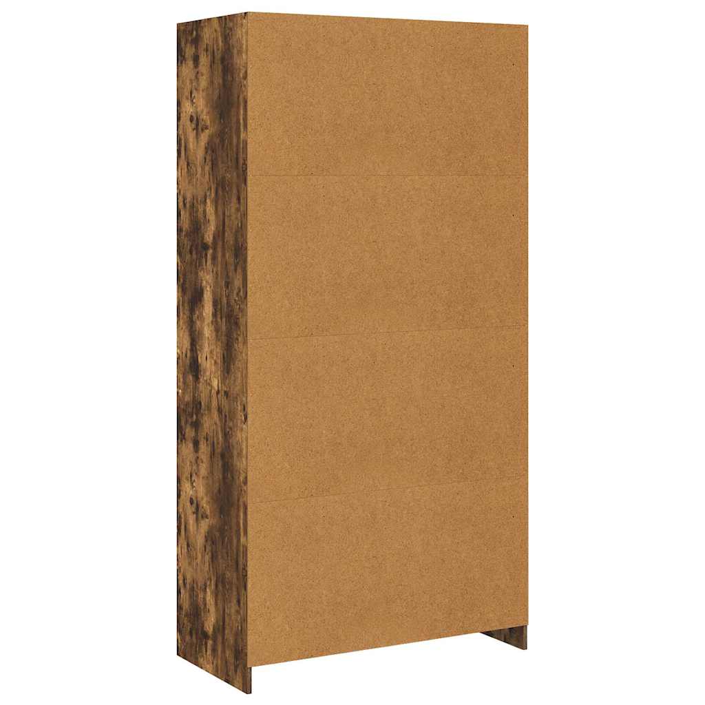 Armadio Rovere Fumo 100x50x200 cm in Legno Multistrato