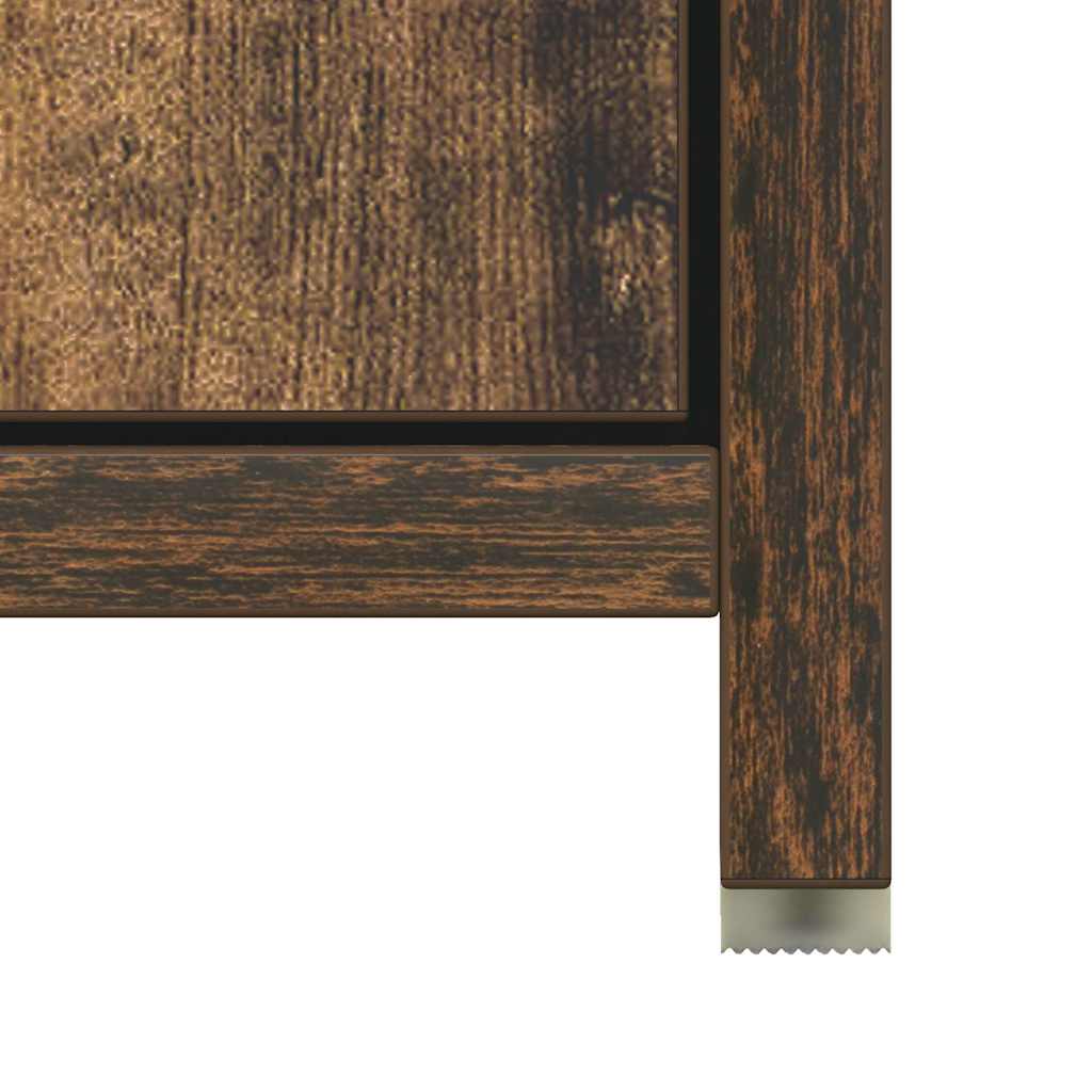 Armadietto Bagno Rovere Fumo 30x30x183,5cm Legno tecnico