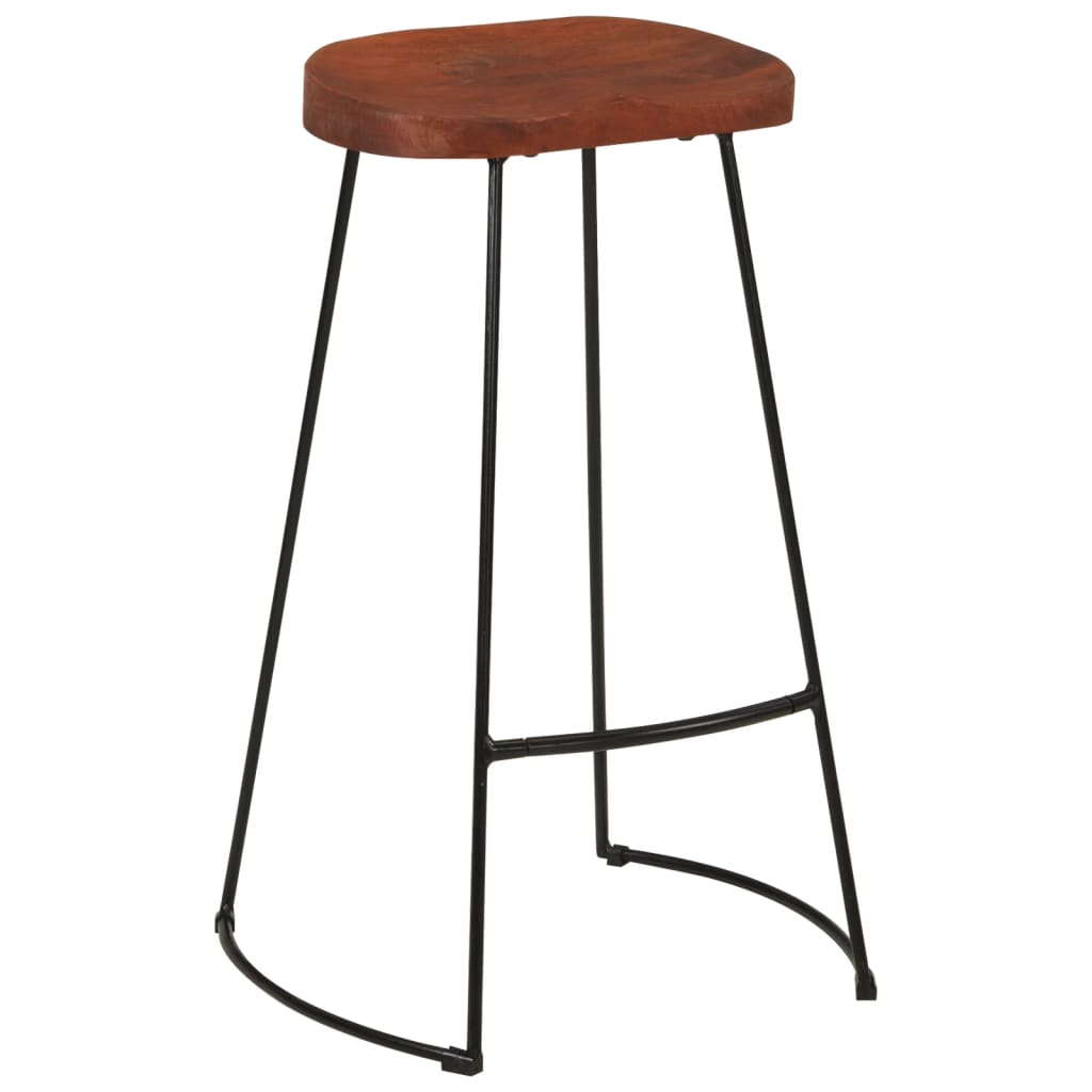 Sgabelli da Bar Gavin 2 pz 50x40x78 cm Legno Massello di Mango | homemem39