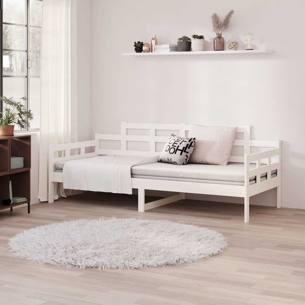 Dormeuse Bianca in Legno Massello di Pino