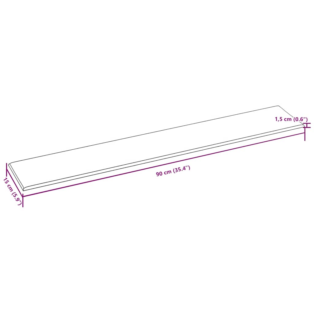 Pannelli Murali 12 pz Grigio Scuro 90x15 cm Tessuto 1,62 m²