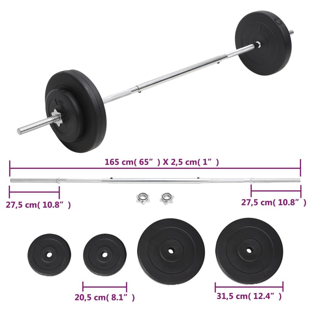 Set Bilanciere con Dischi 30 kg | homemem39