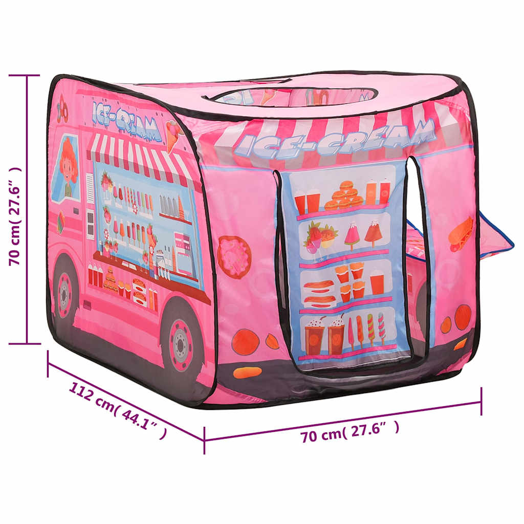 Tenda da Gioco per Bambini Rosa 70x112x70 cm