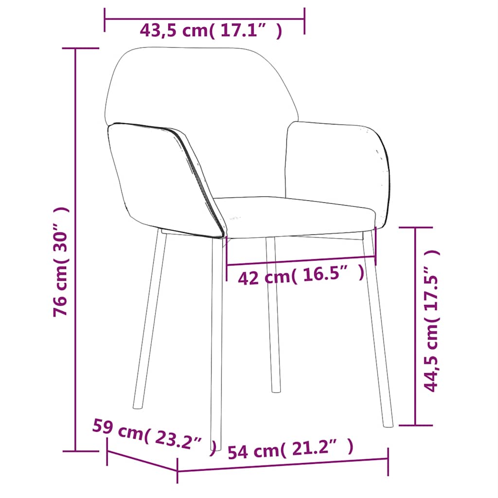 Sedie da Pranzo 2 pz Rosso Vino in Velluto | homemem39