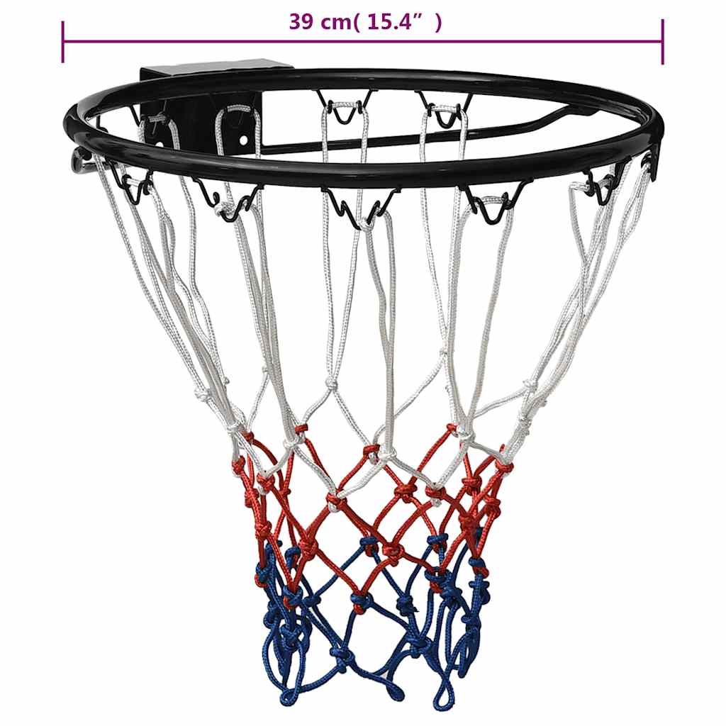 Canestro da Basket Nero 39 cm Acciaio | homemem39
