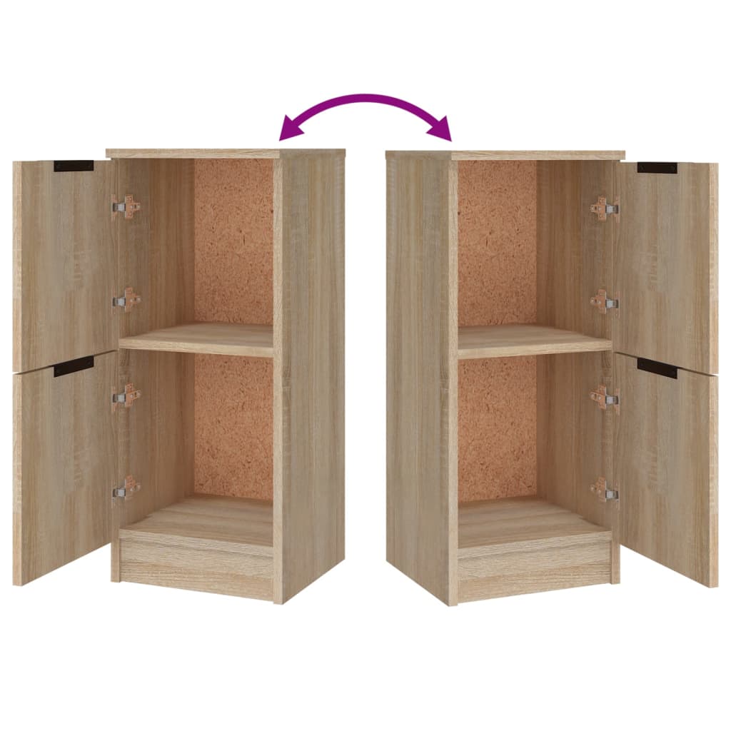 Credenze 3 pz Rovere Sonoma in Legno Multistrato