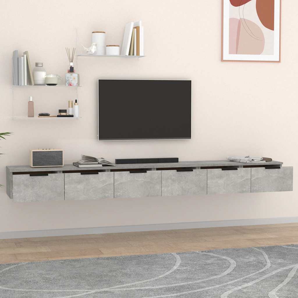 Mobili a Muro 2 pz 102x30x20 cm legno multistrato