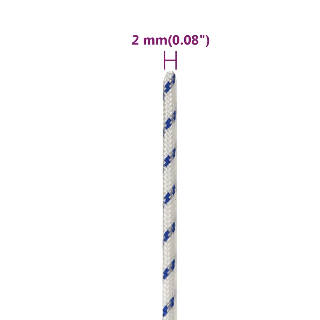 Corda per barca Bianca 2 mm 500 m in Polipropilene | homemem39