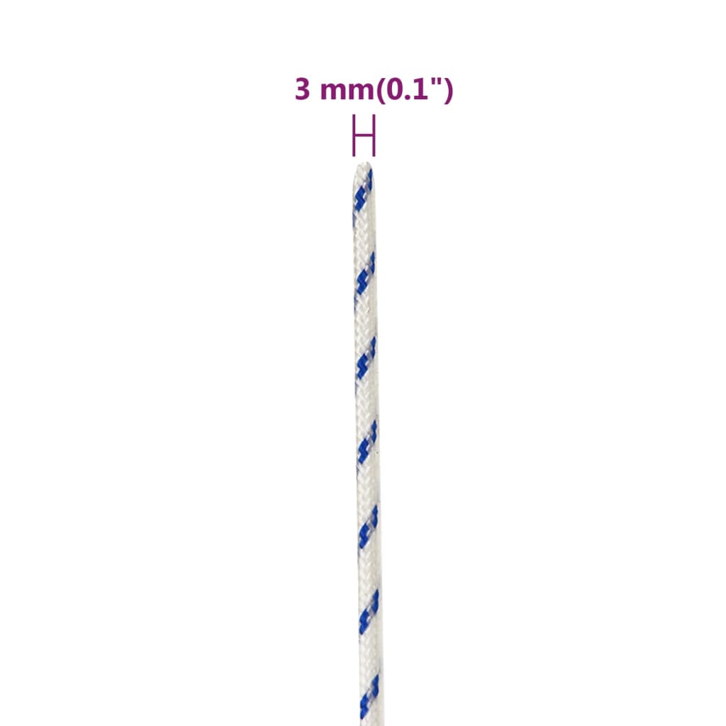 Corda per barca Bianca 3 mm 50 m in Polipropilene | homemem39