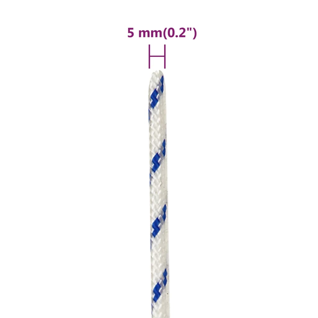 Corda per barca Bianca 5 mm 500 m in Polipropilene | homemem39