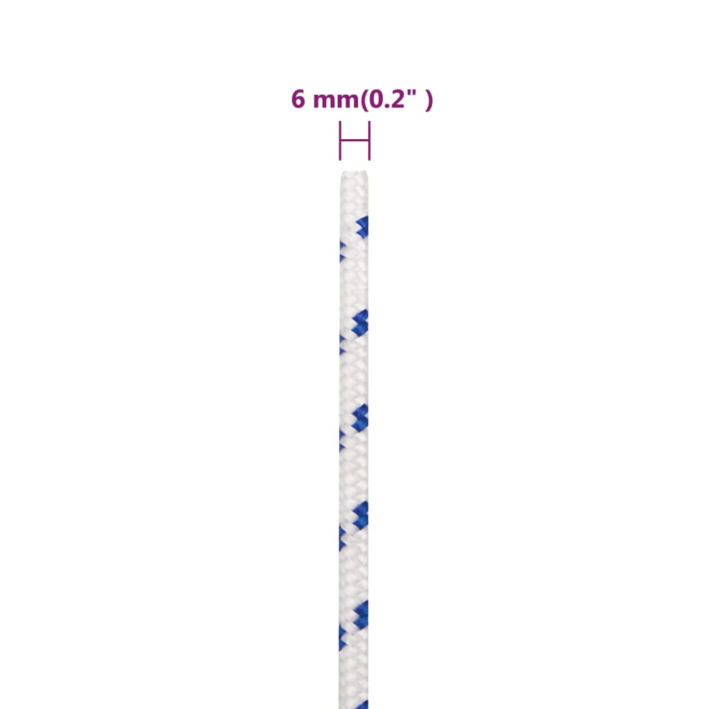 Corda per barca Bianca 6 mm 50 m in Polipropilene | homemem39