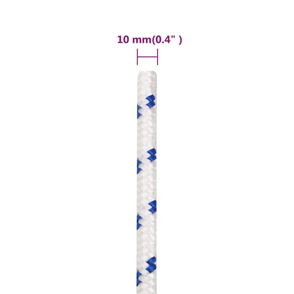 Corda per barca Bianca 10 mm 100 m in Polipropilene | homemem39