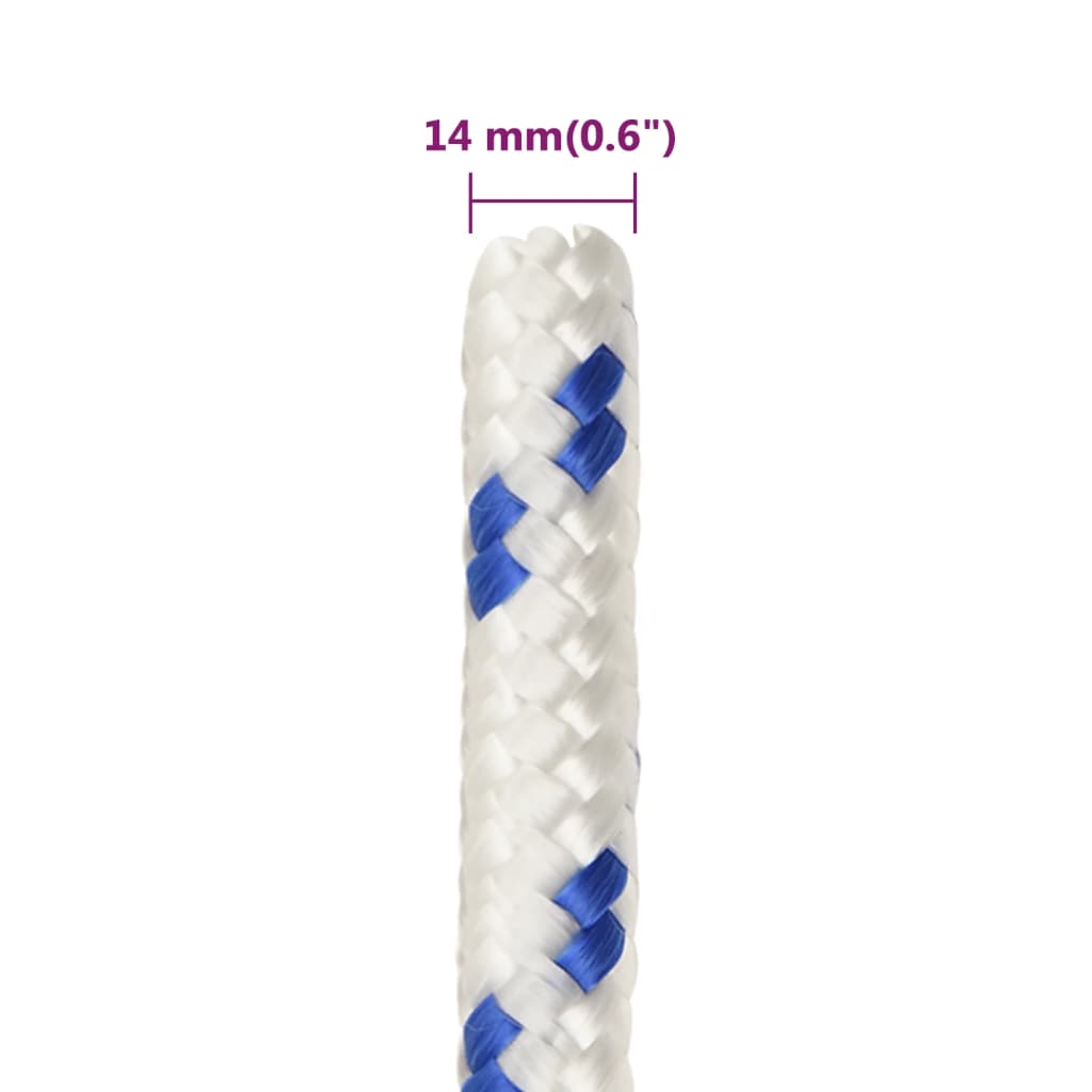 Corda per barca Bianca 14 mm 25 m in Polipropilene