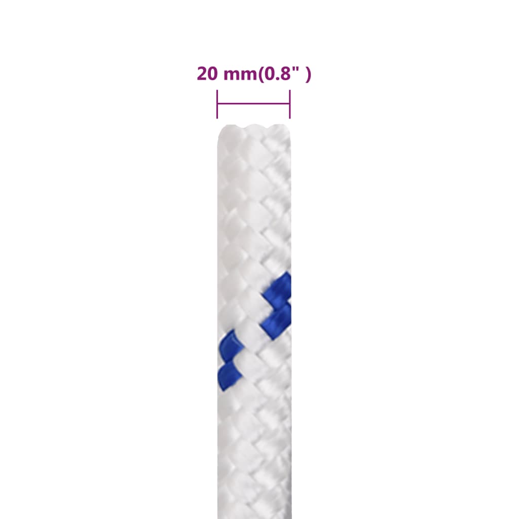 Corda per barca Bianca 20 mm 50 m in Polipropilene | homemem39