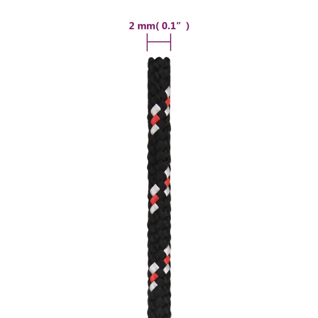 Corda per barca Nera 2 mm 50 m in Polipropilene | homemem39
