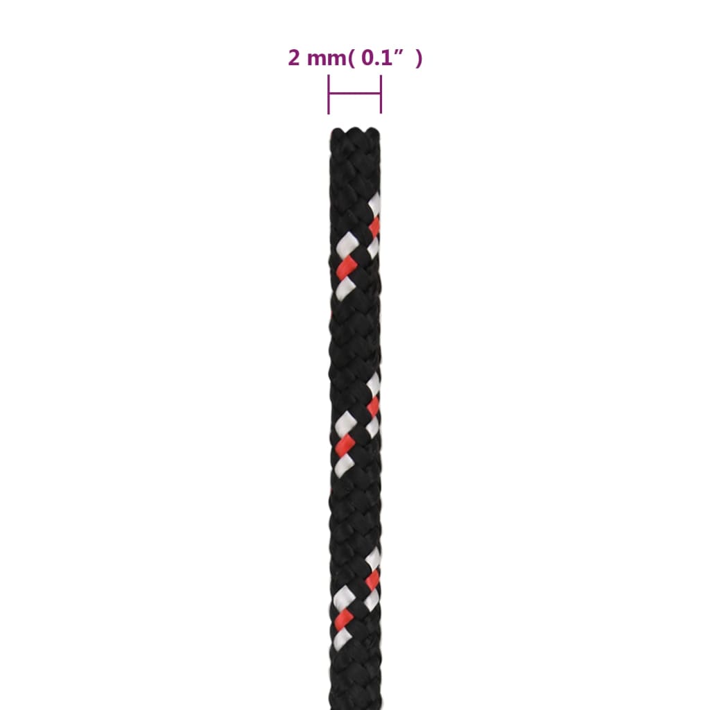 Corda per barca Nera 2 mm 250 m in Polipropilene | homemem39