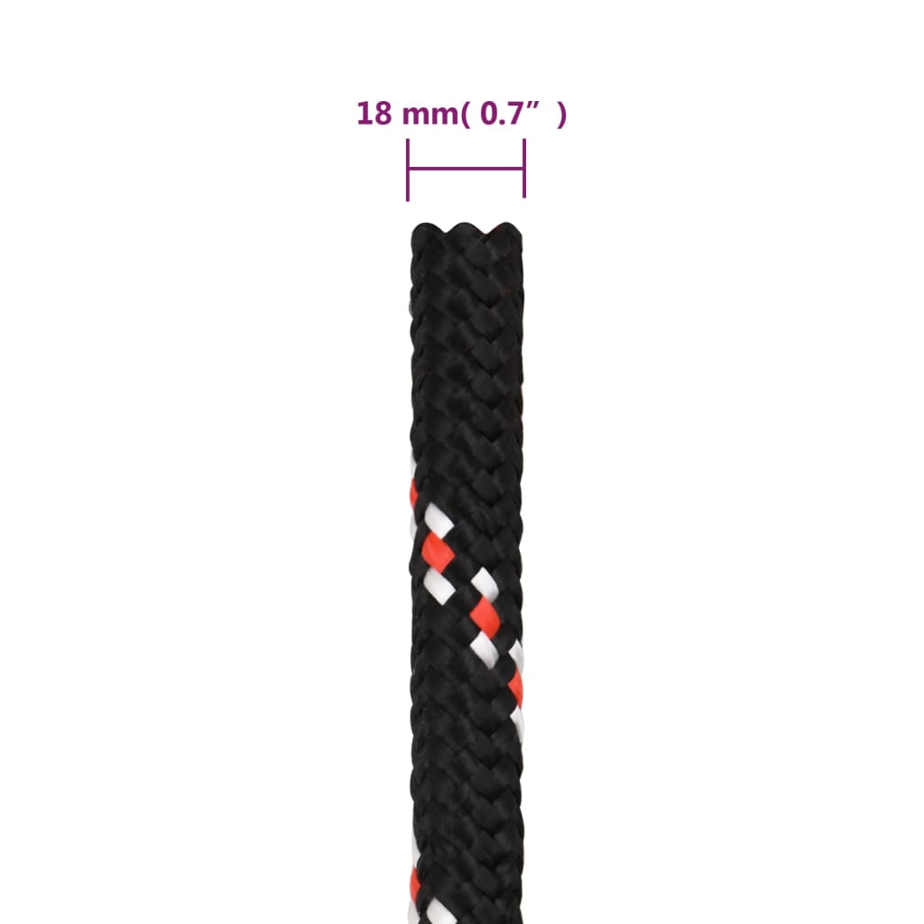 Corda per barca Nera 18 mm 25 m in Polipropilene | homemem39