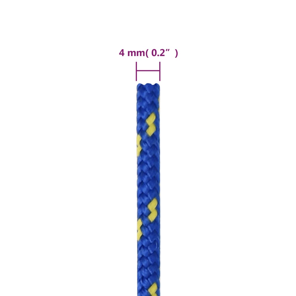 Corda per barca Blu 4 mm 500 m in Polipropilene | homemem39