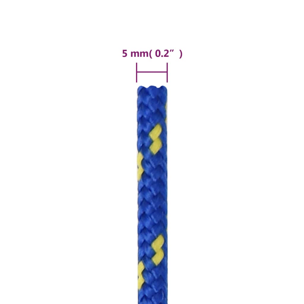 Corda per barca Blu 5 mm 250 m in Polipropilene