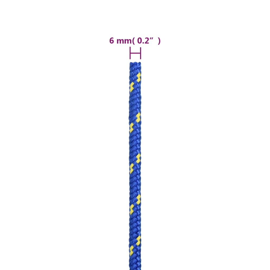 Corda per barca Blu 6 mm 25 m in Polipropilene | homemem39