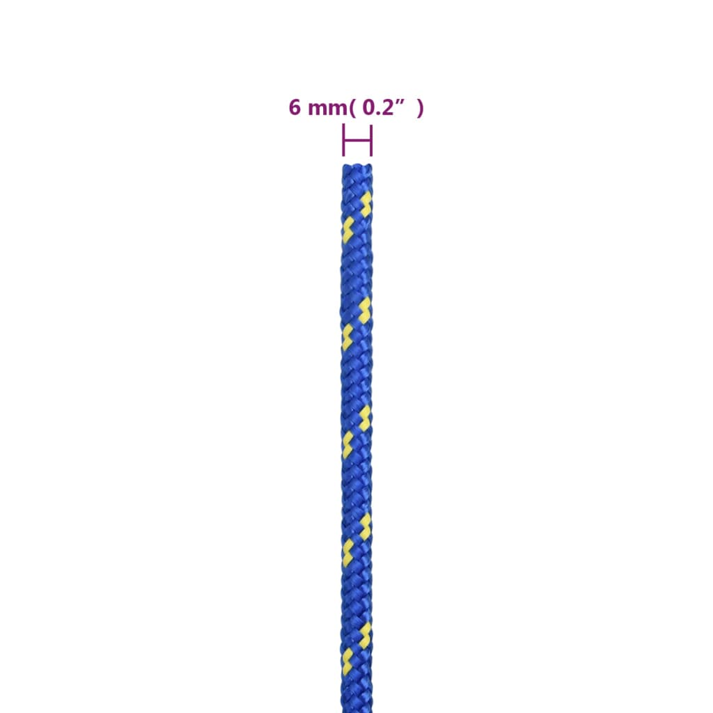 Corda per barca Blu 6 mm 50 m in Polipropilene