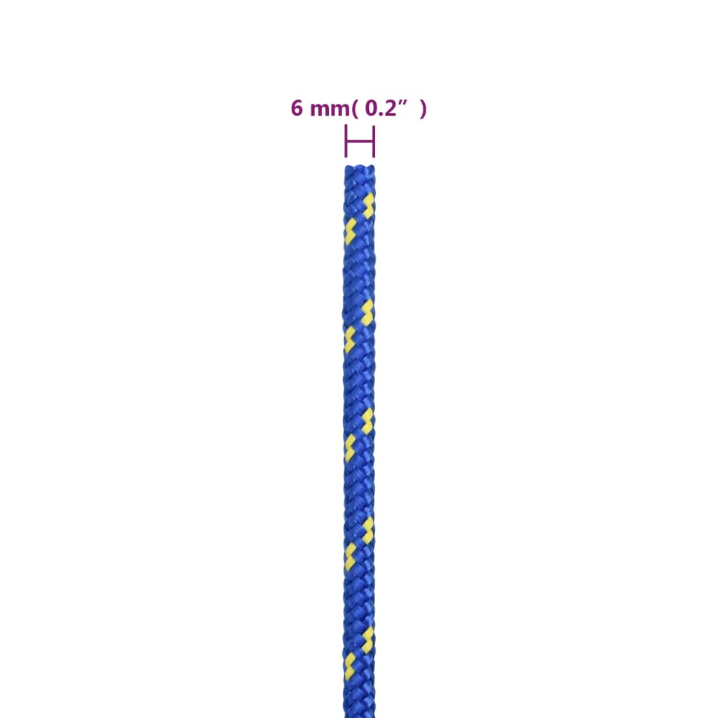 Corda per barca Blu 6 mm 250 m in Polipropilene | homemem39