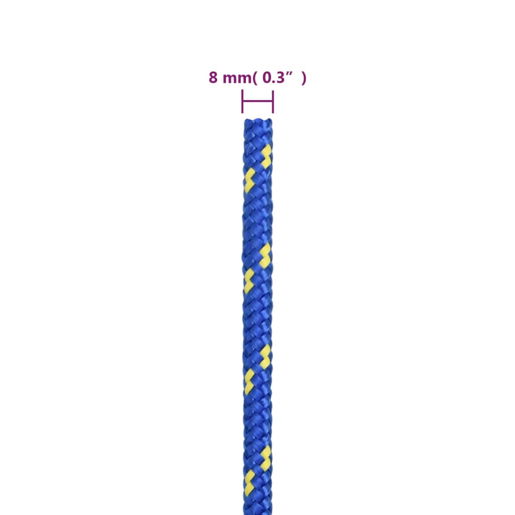 Corda per barca Blu 8 mm 50 m in Polipropilene | homemem39