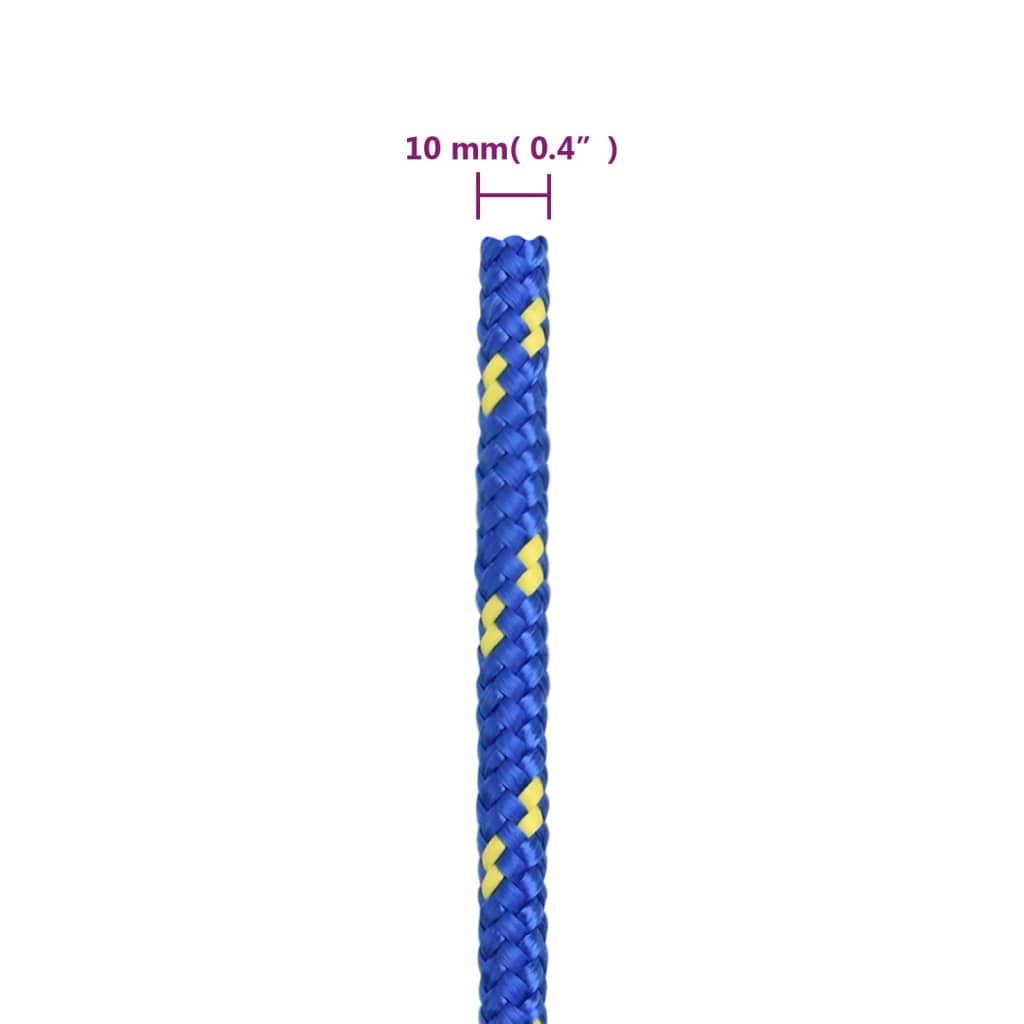 Corda per barca Blu 10 mm 100 m in Polipropilene | homemem39