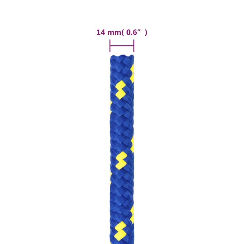 Corda per barca Blu 14 mm 100 m in Polipropilene | homemem39