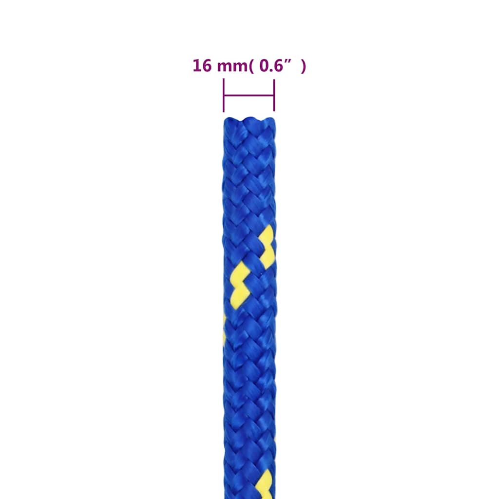 Corda per barca Blu 16 mm 100 m in Polipropilene | homemem39
